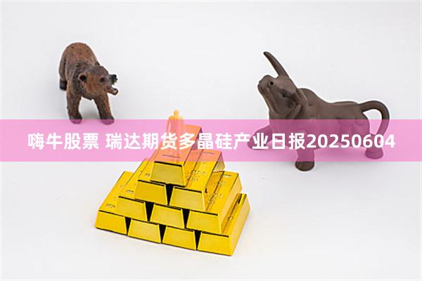 嗨牛股票 瑞达期货多晶硅产业日报20250604